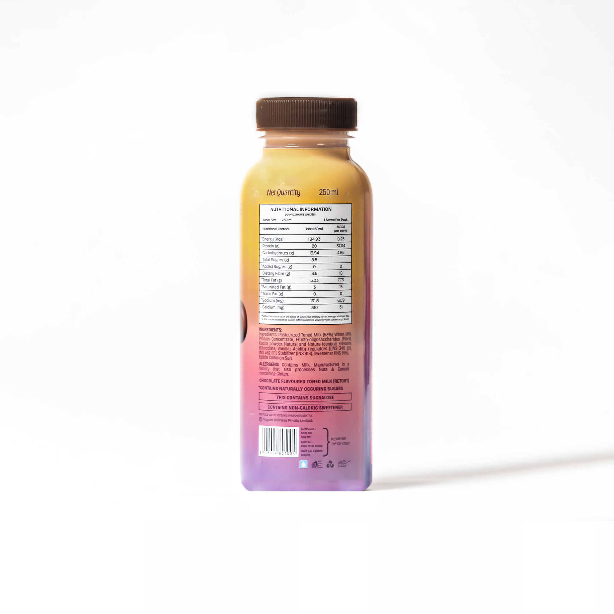Nuvie 20 gm Protein Milkshake - Chocolate