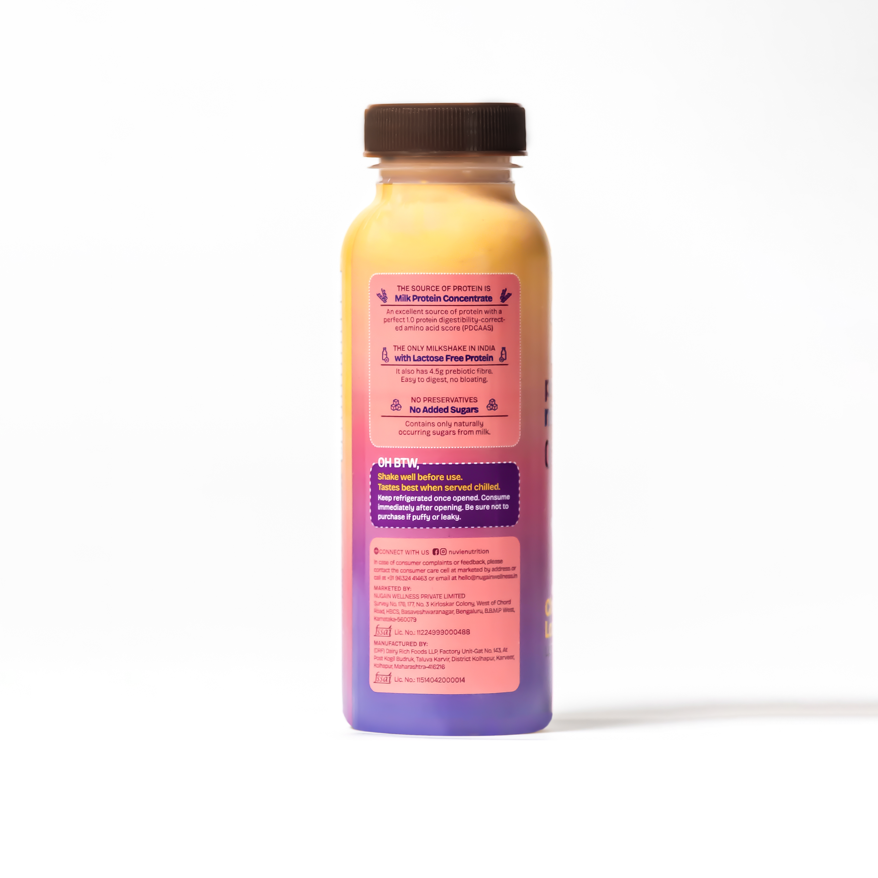 Nuvie 20 gm Protein Milkshake - Chocolate