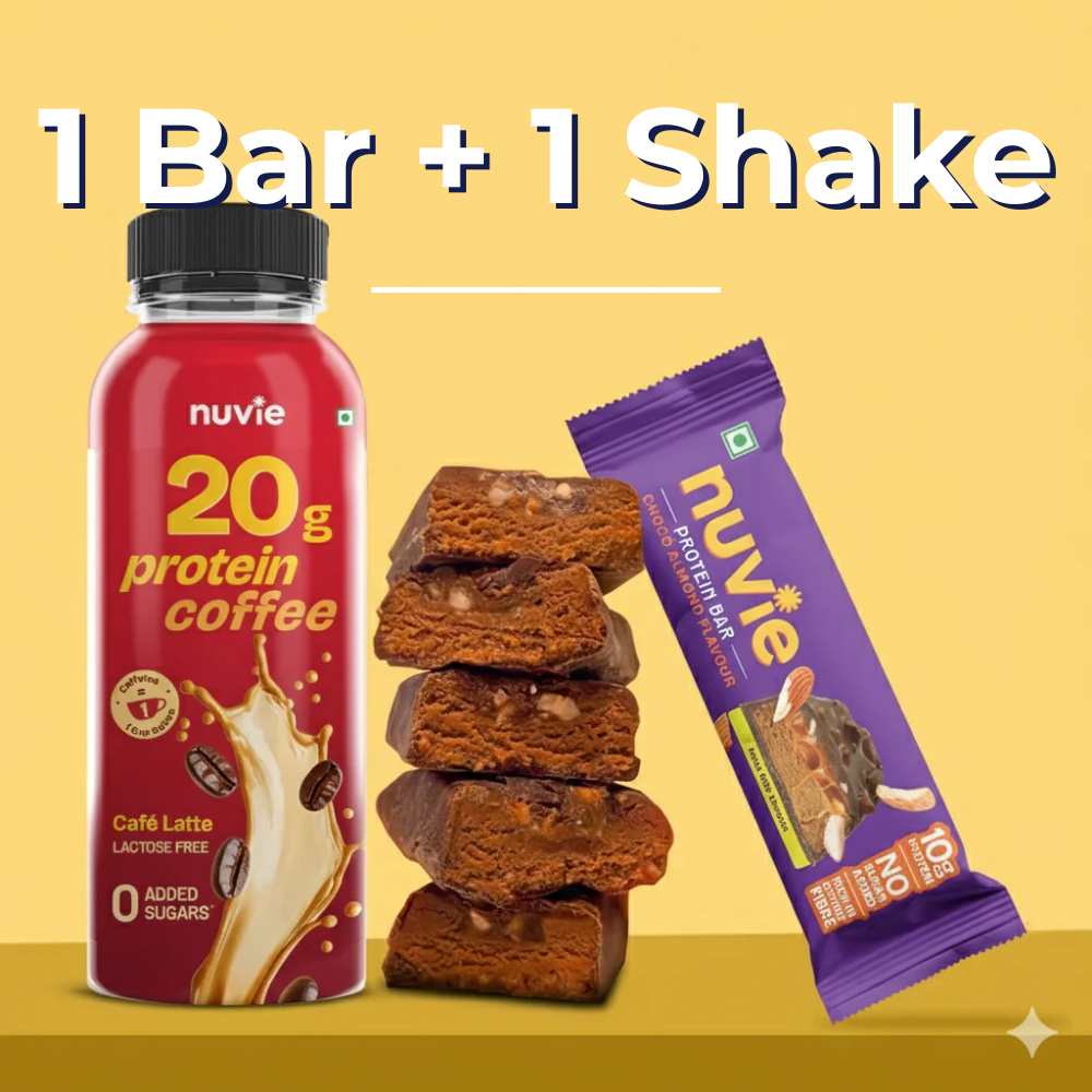 [Cred] 20gm Protein Coffee +  10gm Choco Almond Protein Bar