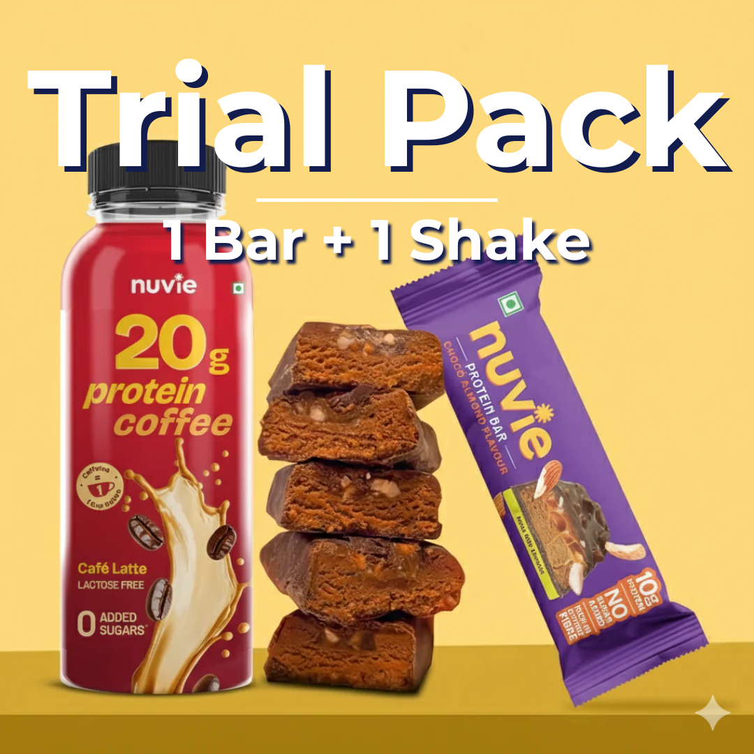 [Trial Pack]20gm Protein Coffee +  10gm Choco Almond Protein Bar