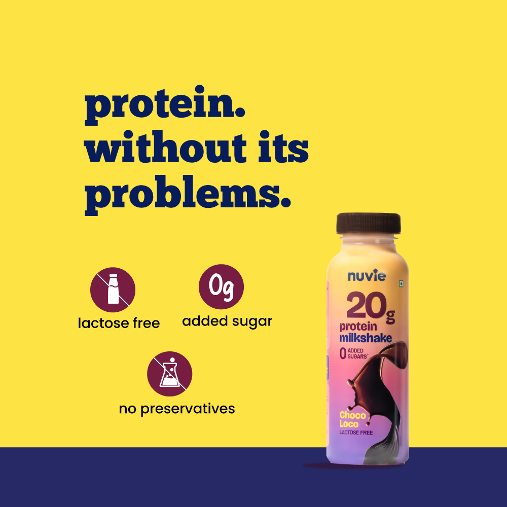 20gm Protein Milkshake Combo - Chocolate + Vanilla