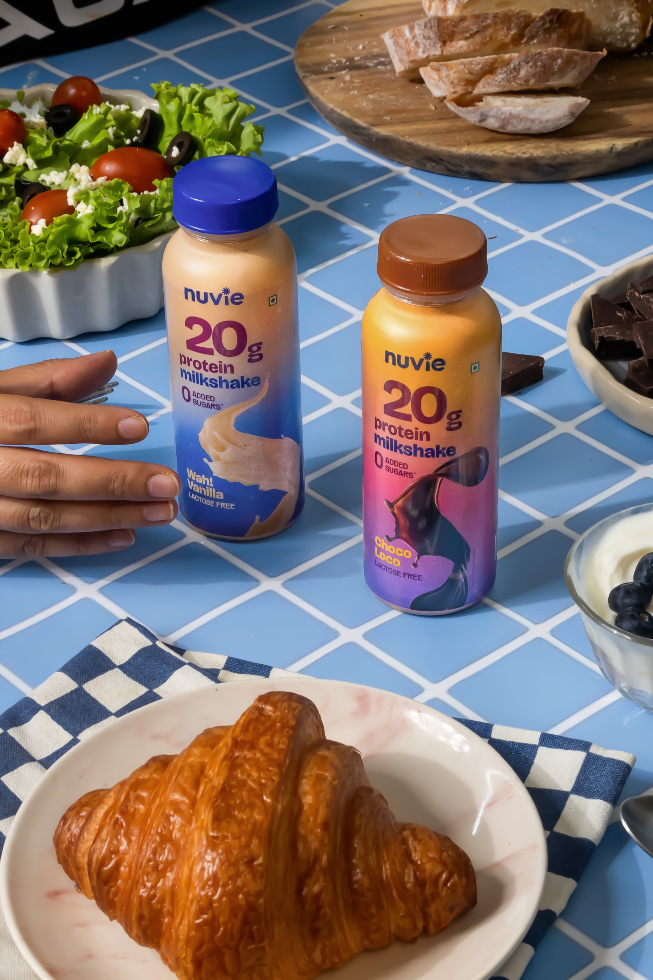 Nuvie 20 gm Protein Shake - 2 Flavors Variety Pack