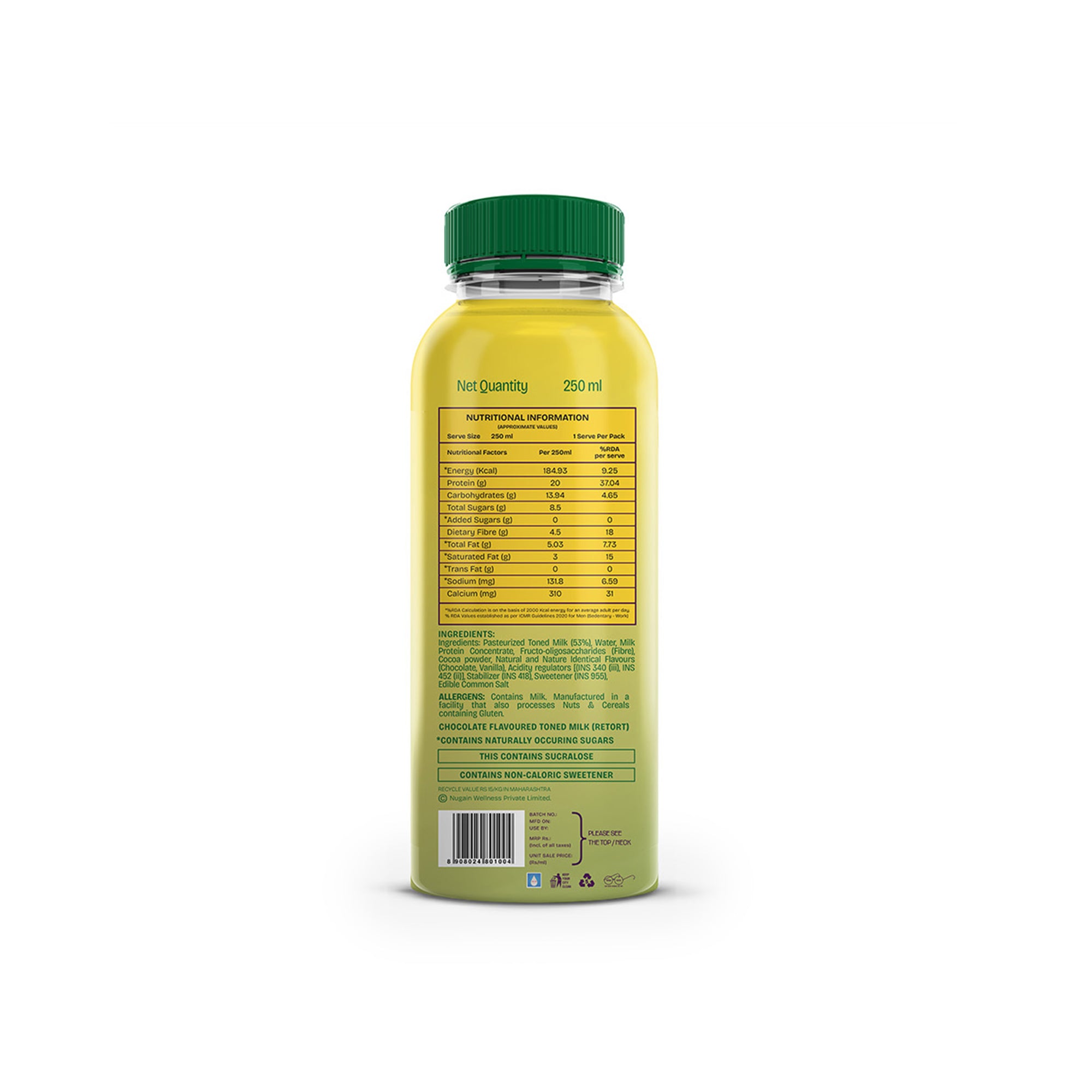 Nuvie 20 gm Protein Shake - Kesar Pista