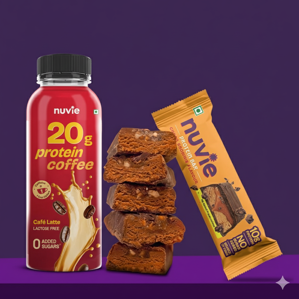 20gm Protein Coffee +  10gm Choco Brownie Protein Bar