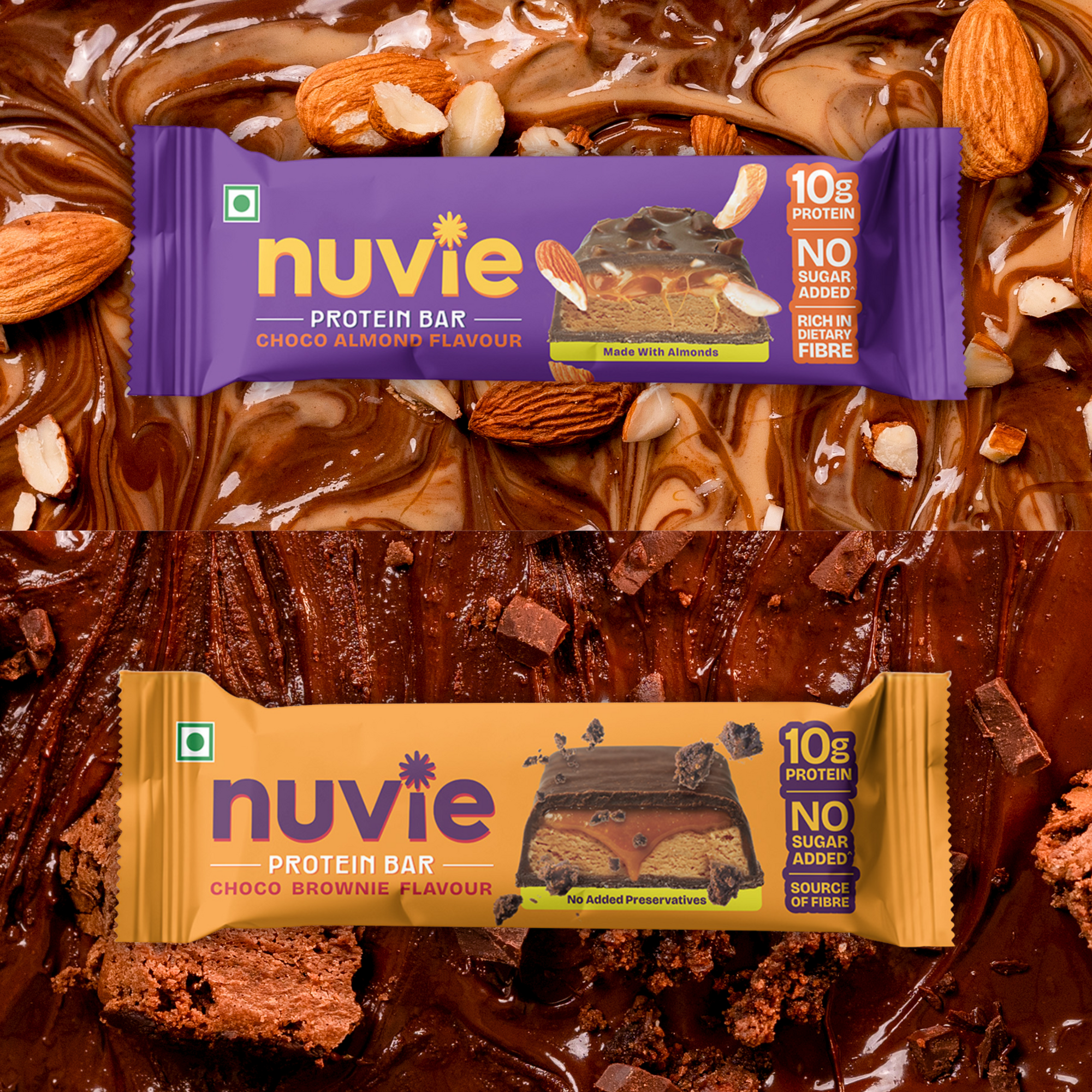 Nuvie Protein Chocolate Bar - Variety Pack
